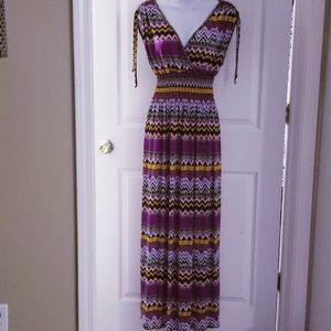 Sleeveless Maxi Dress Multicolored